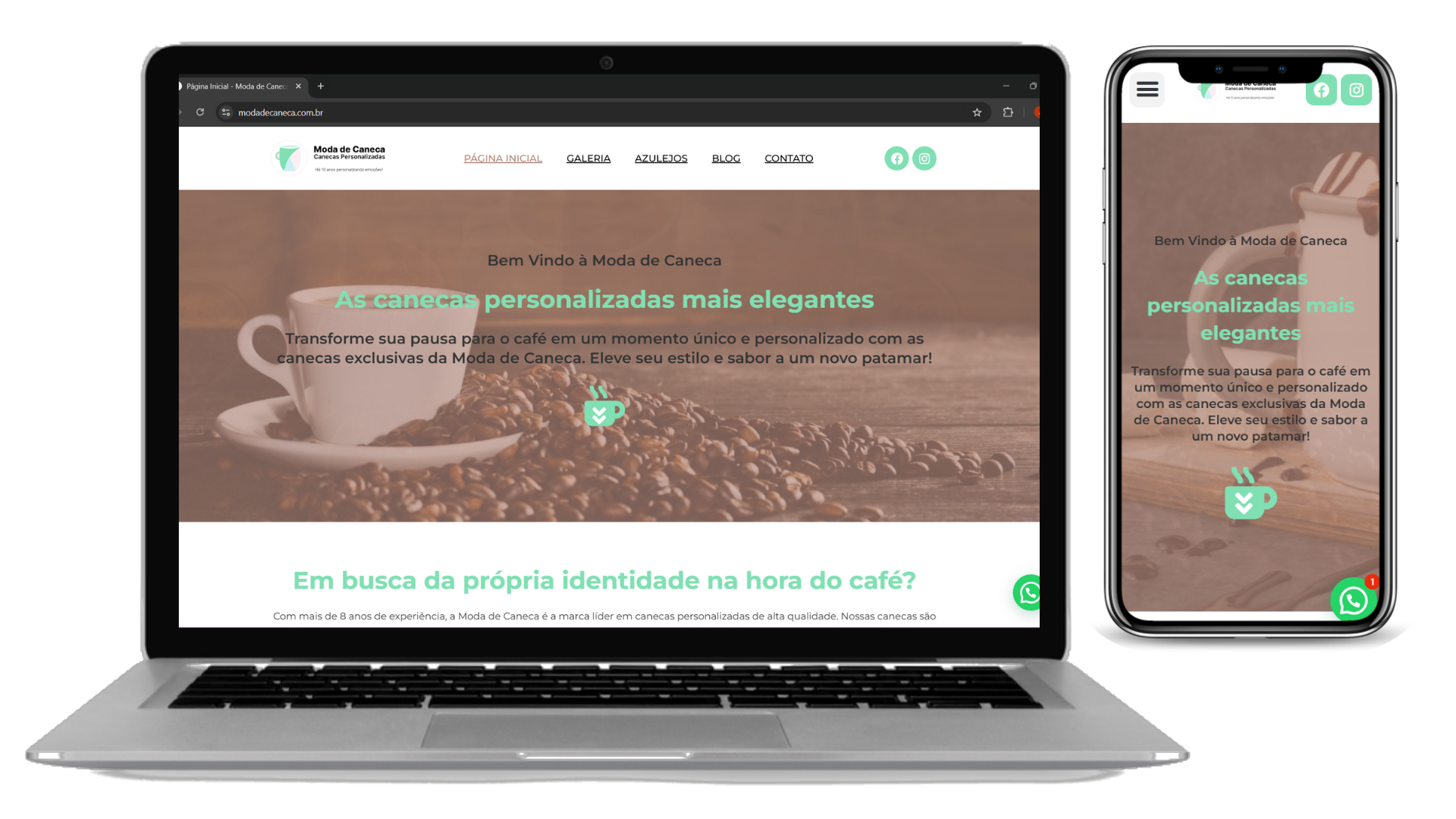 Criação de Sites em Sorocaba - Moda de Caneca